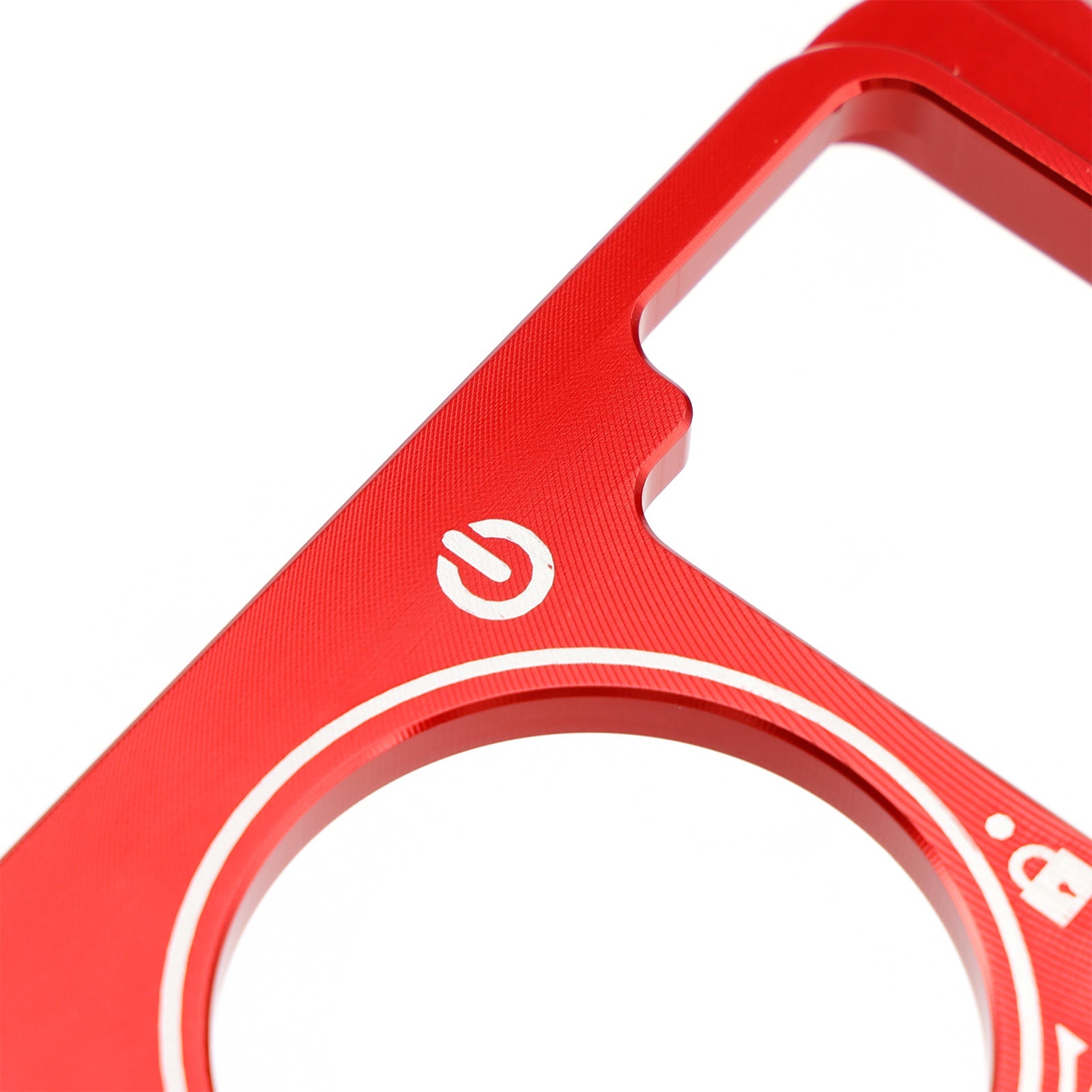 Aluminum Key Cylinder Cover Red For Honda NSS 350 Forza 350 300 2018-2023