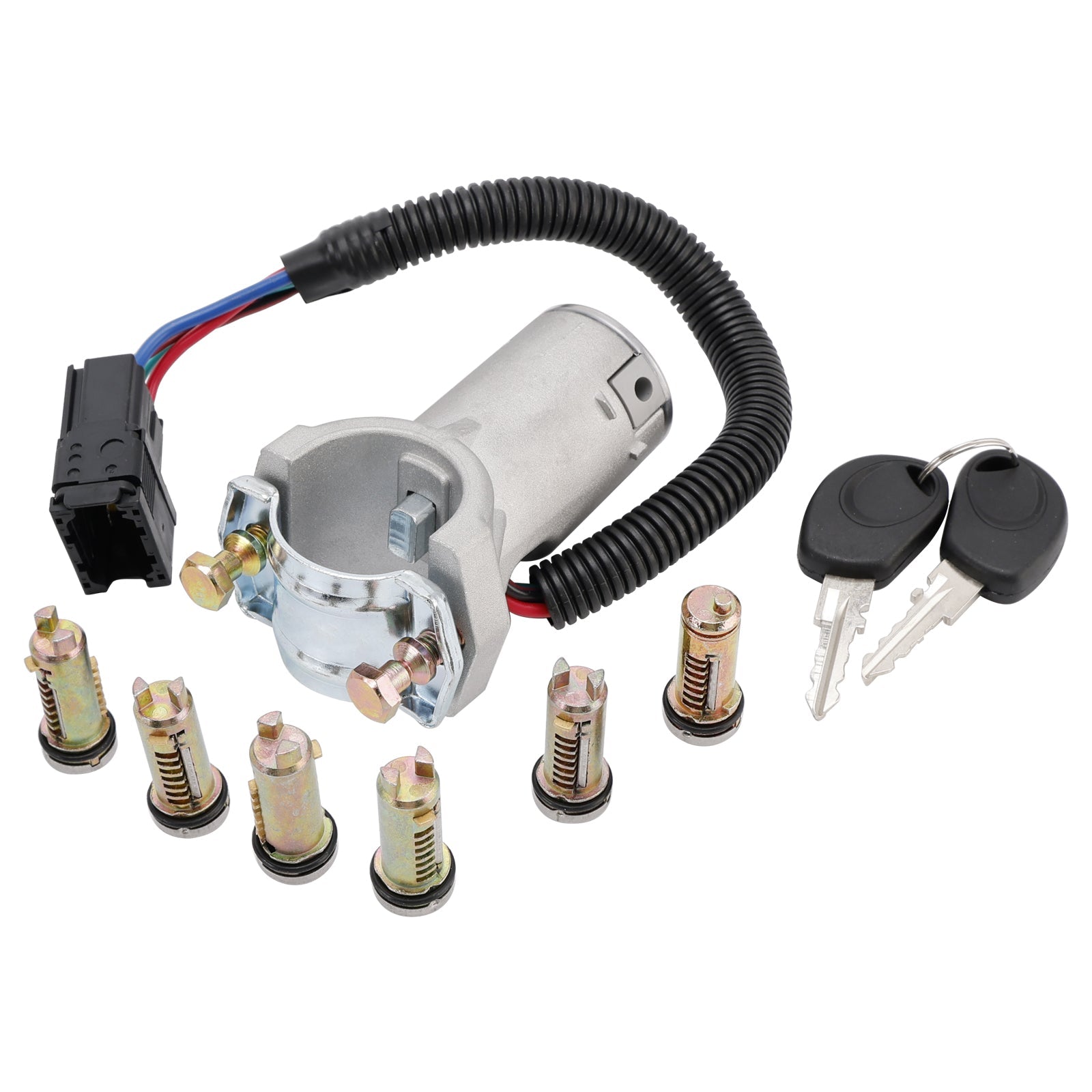 Ignition lock + 6x locking cylinder + key 2996075 For Iveco Daily 06-12