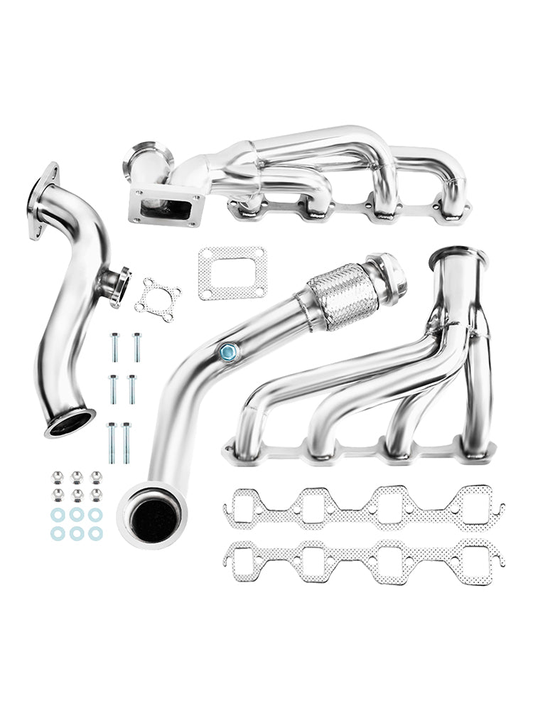 Exhaust Header Manifold Fit Ford Mustang 5.0L V8 T4 Racing Turbo 1979 & 1982-1993