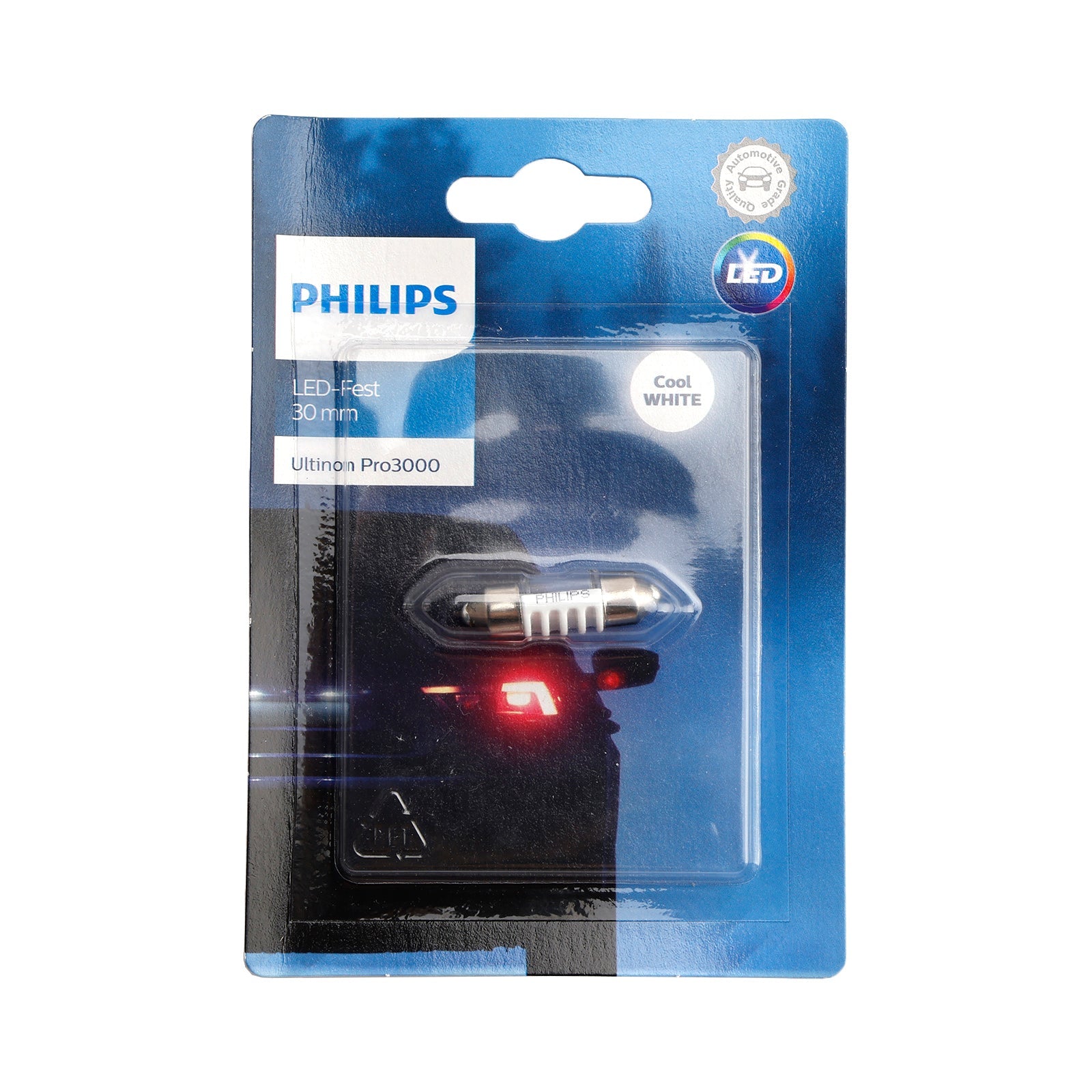 Car Light LED-White Ultinon Pro3000 30MM 11860 U30CW For PHILIPS