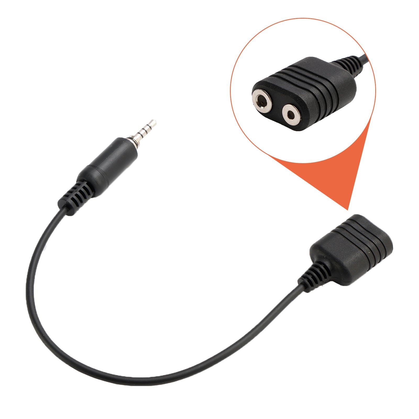 Yaesu VX7E VX6R VX7R VXA700 VXA710용 K 인터페이스 헤드셋 포트 컨버터 케이블
