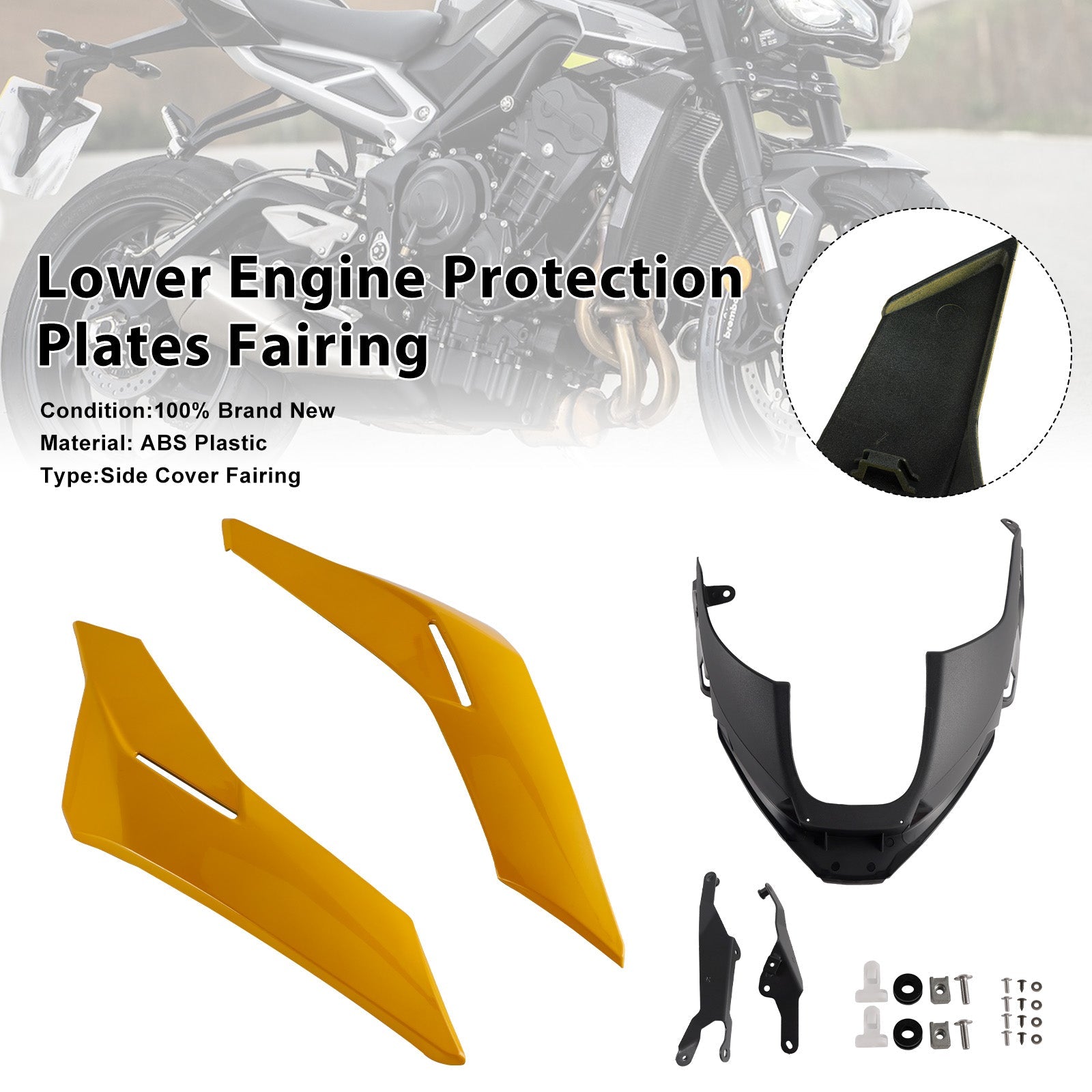 2023-2025 Street Triple 765 R/RS Engine Lower Belly Pan Panels Guard Fairing