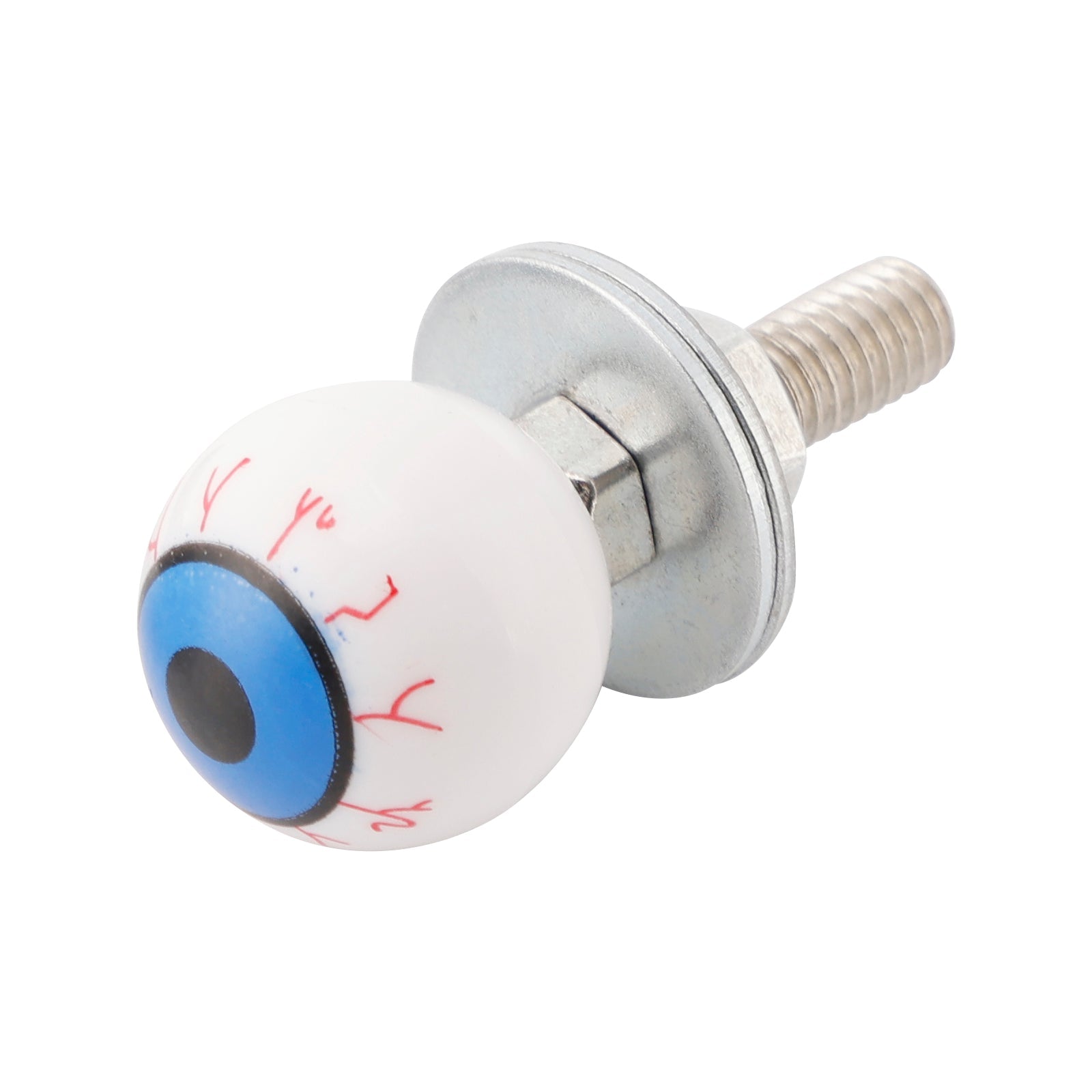 4x Motorcycle Bike Plastic Eyeball License Plate Bolt On Screw On Frame Nut