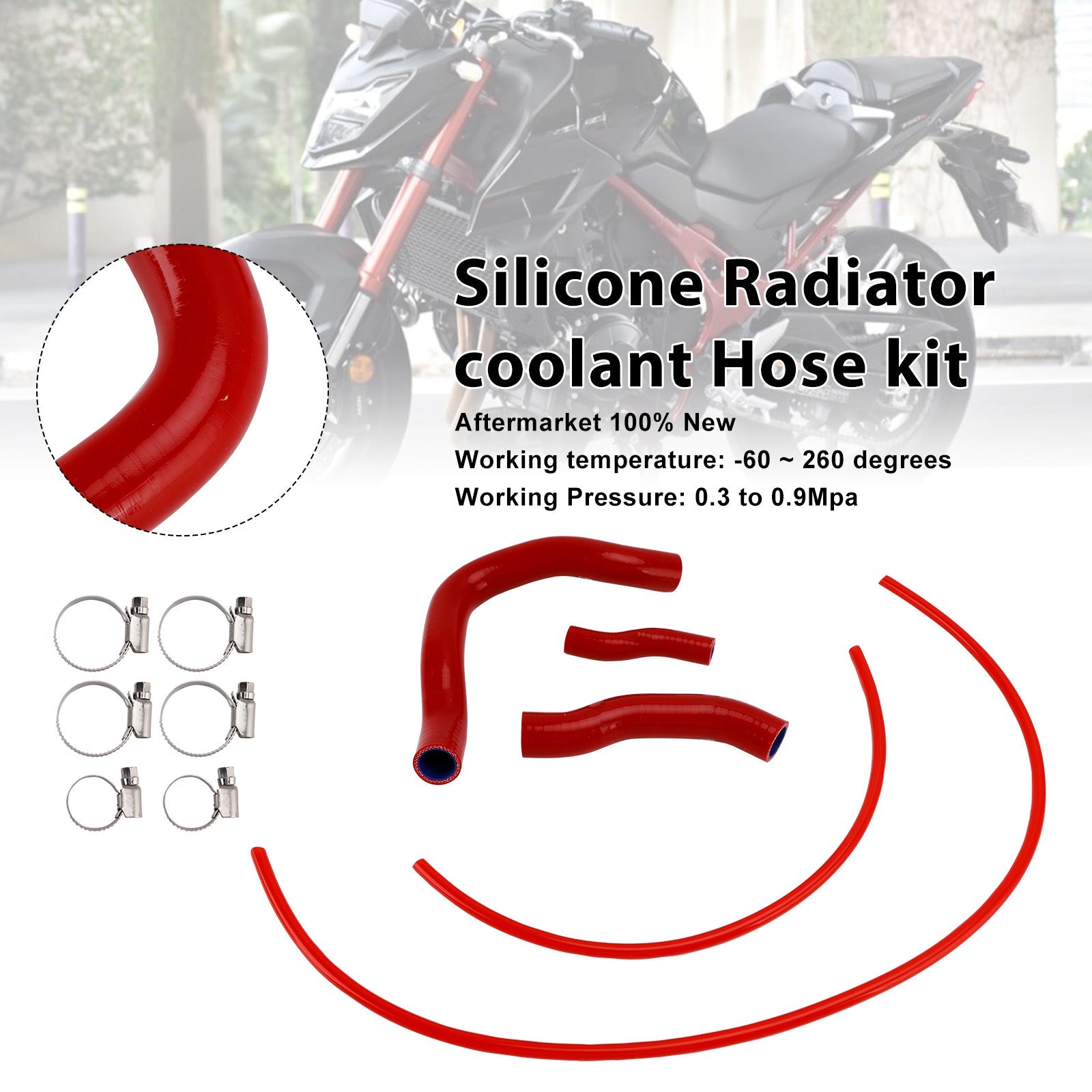 2023-2025 Honda CB750 Hornet Silicone Radiator coolant Hose