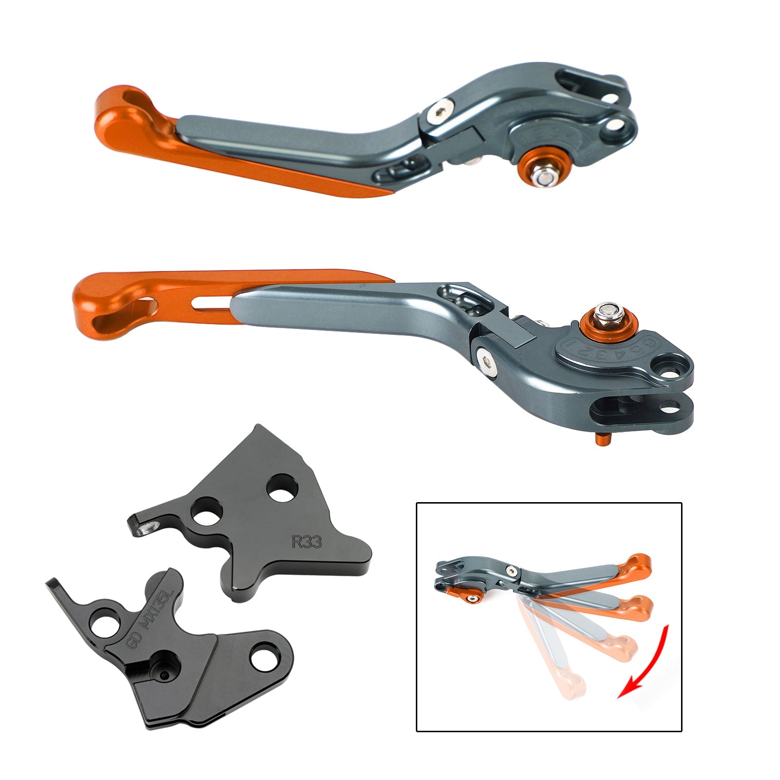 Adjustable Clutch Brake Lever fit for YAMAHA YBR125 2005-2014