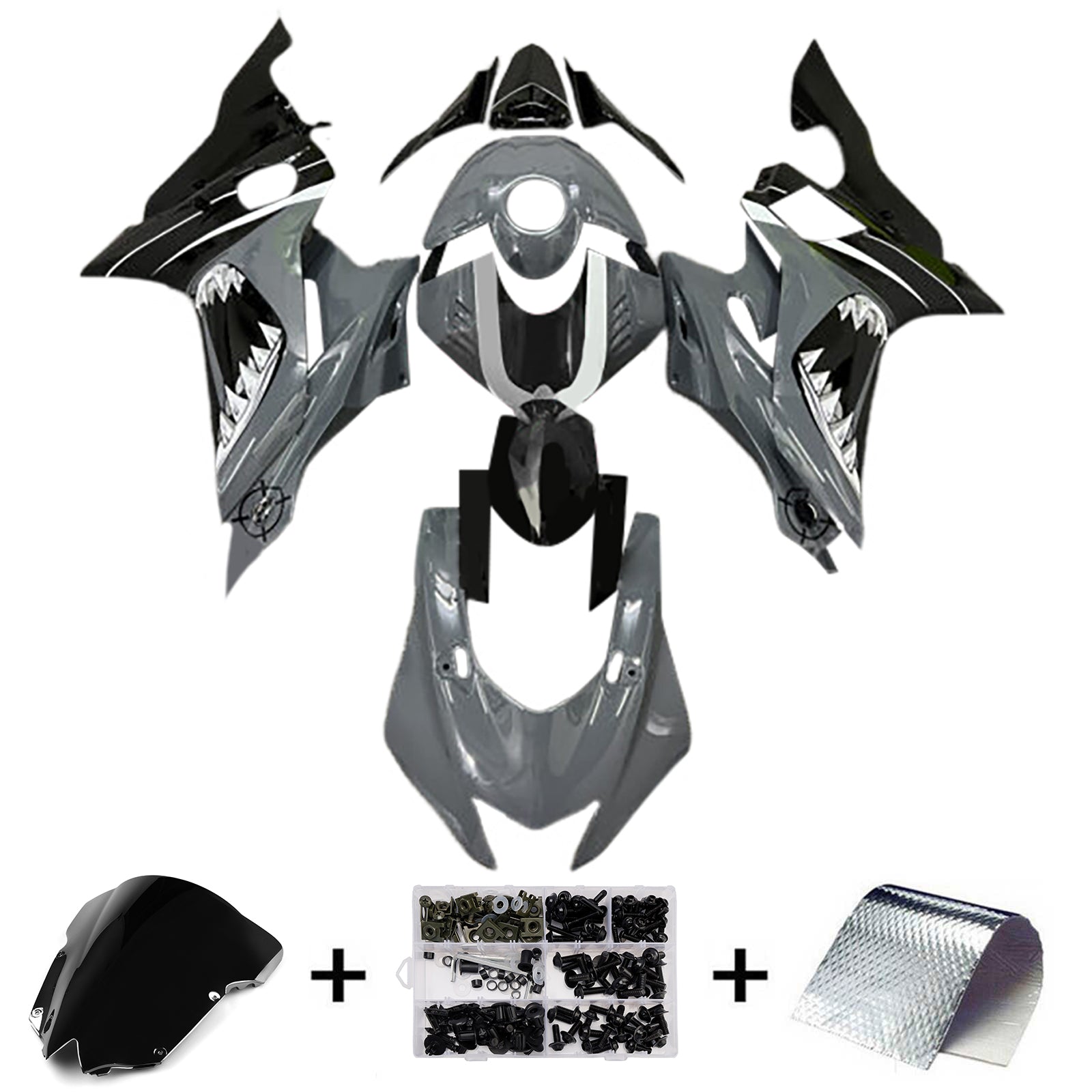 Injection Fairing Kit Bodywork Plastic ABS For Yamaha YZFR6 YZF-R6 2008-2016