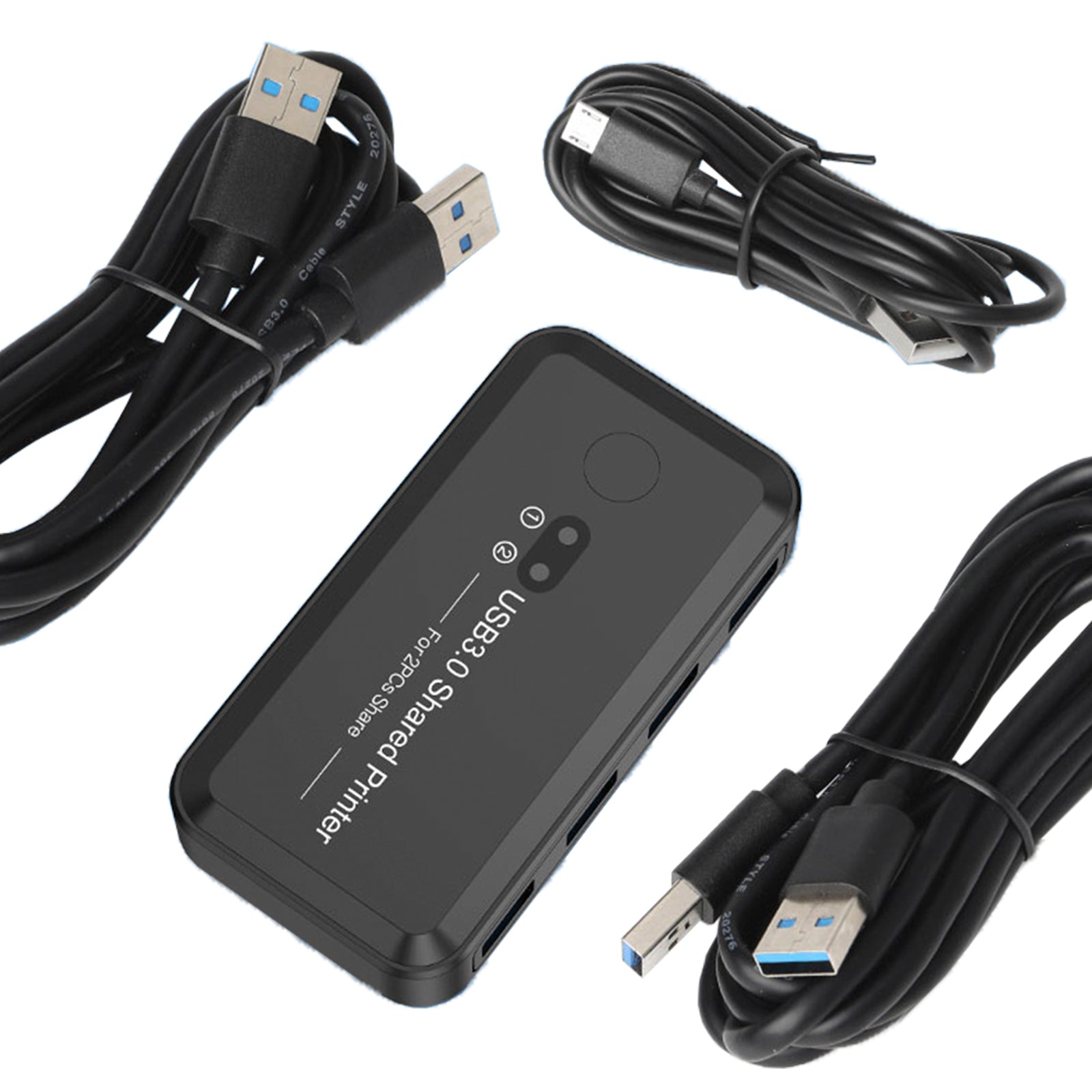 USB3.0 Switcher 2-Input 4-Output Printer Sharing Device Dual Computers Share