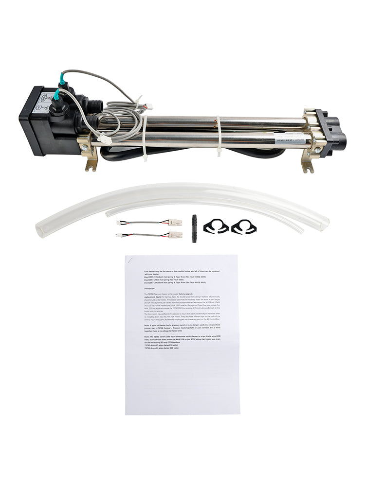 4KW Titanium No-Fault Spa Heater Assembly, Compatible with Watkins Hot Spring, Caldera & Tiger River, Replaces 73791/73039