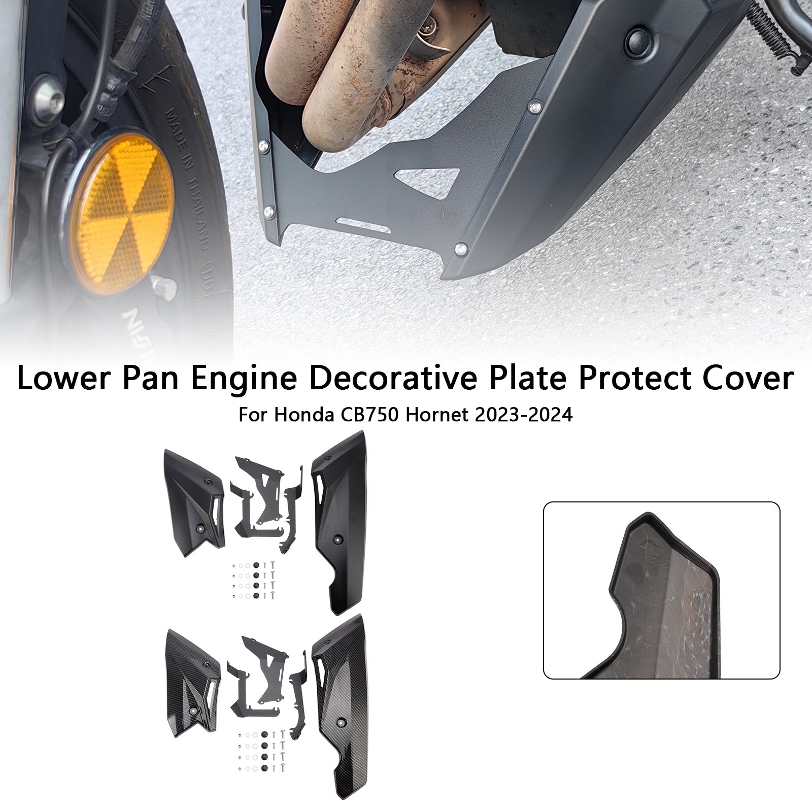 Lower Pan Engine Decorative Plate Protect Cover For CB750 Hornet 23-24