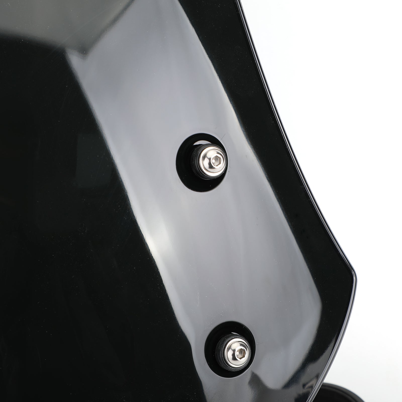 ABS Motorcycle Windscreen Windshield for Harley Dyna Softail Models Black