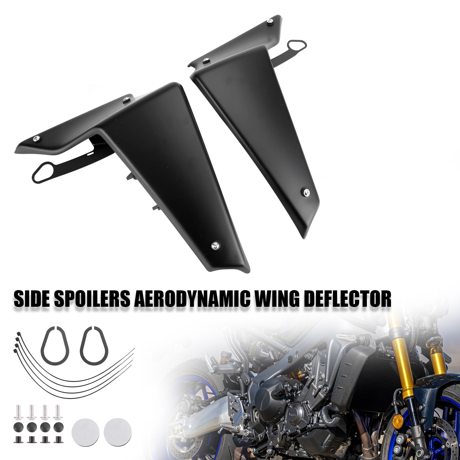 2021-2022 야마하 MT-09 SP FZ09 사이드 스포일러 공기역학적 윙 디플렉터
