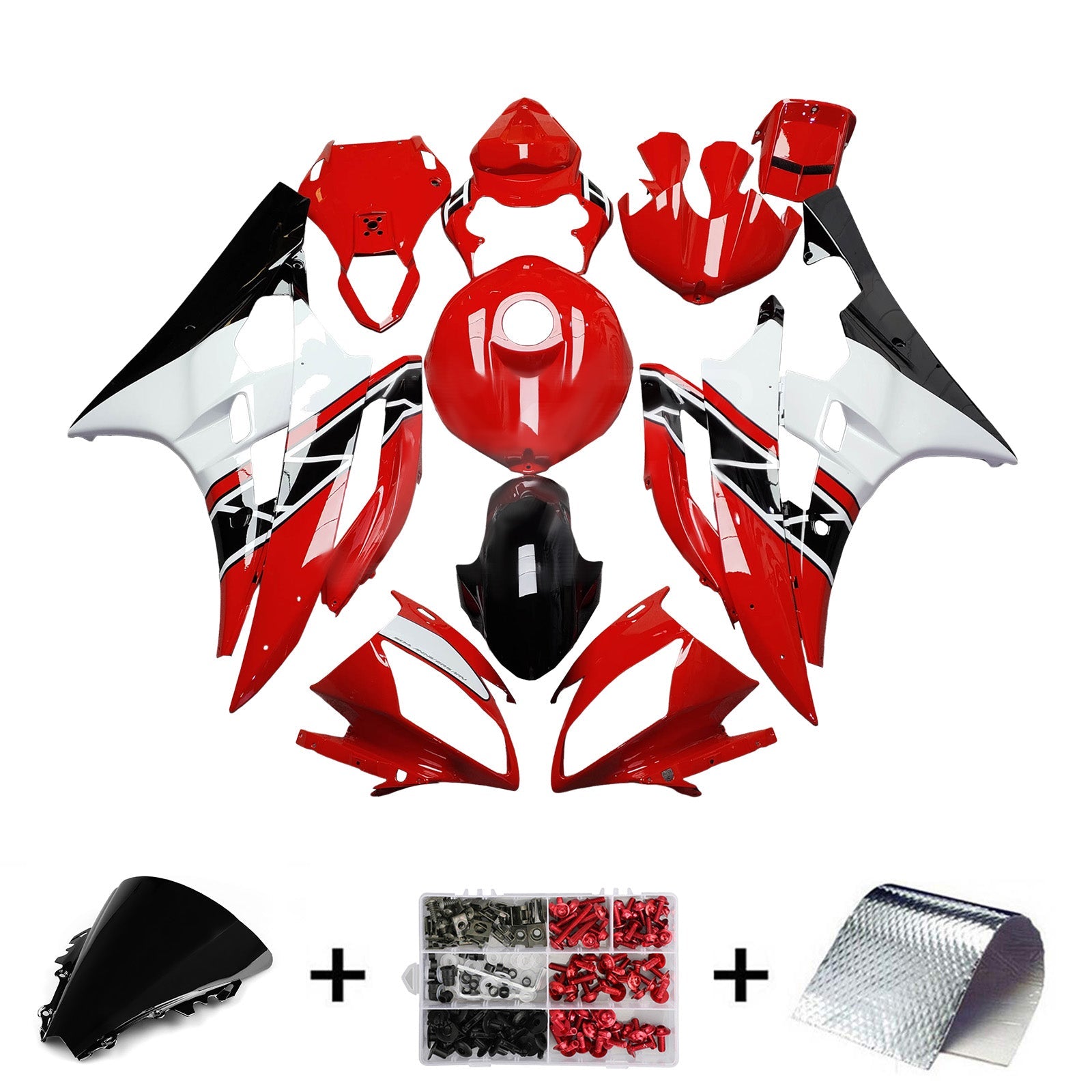 Injection Fairing Kit Bodywork Plastic ABS For Yamaha YZFR6 YZF-R6 2006-2007