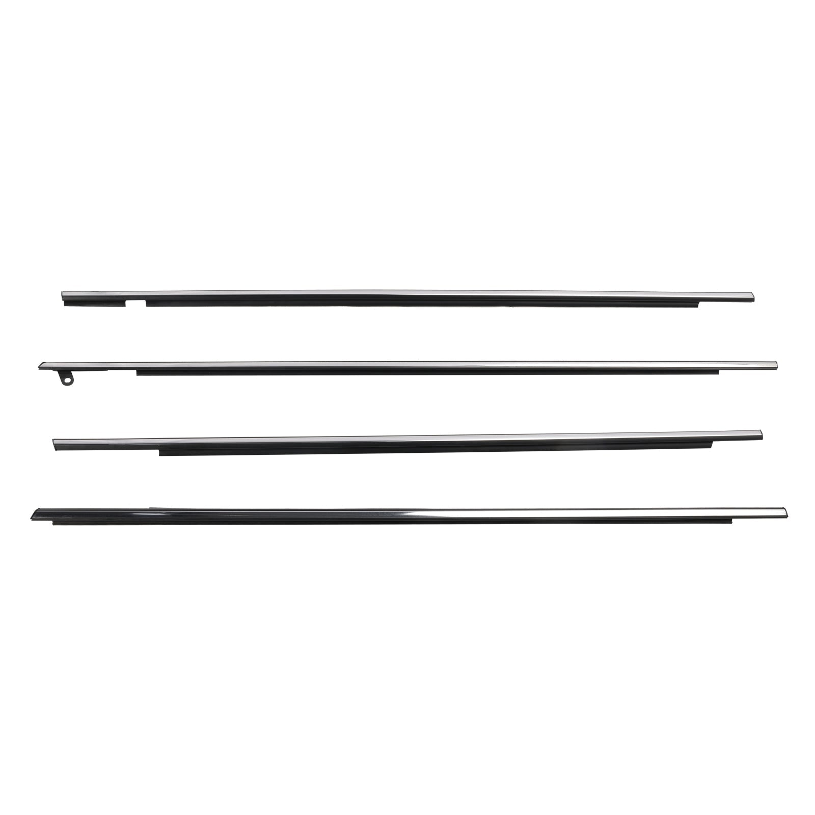 4pcs Chrome Outside Window Moulding Weatherstrip Seal For Toyota Venza 2009-2016