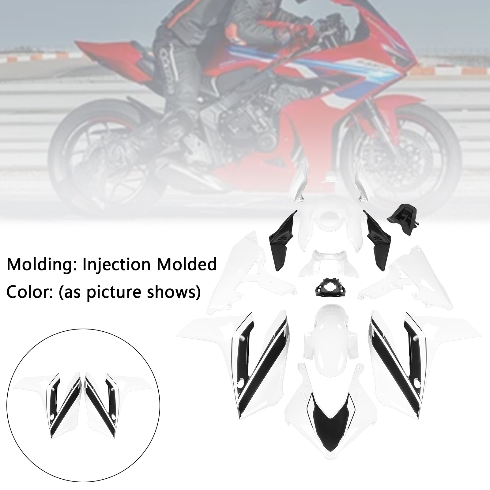 Injection ABS Plastic Bodywork Fairing Kit for Honda CBR650R 2024-2025