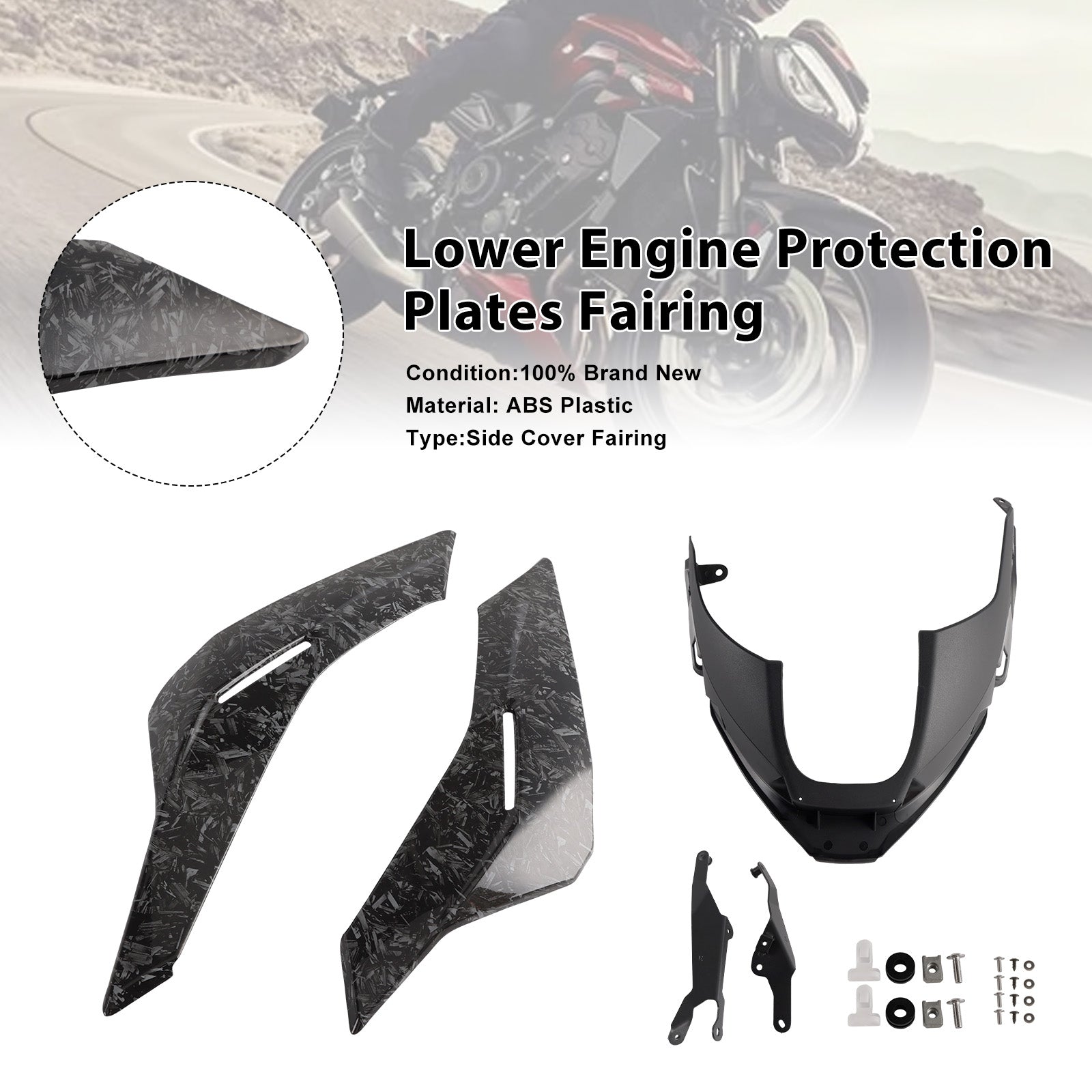 2023-2025 Street Triple 765 R/RS Engine Lower Belly Pan Panels Guard Fairing
