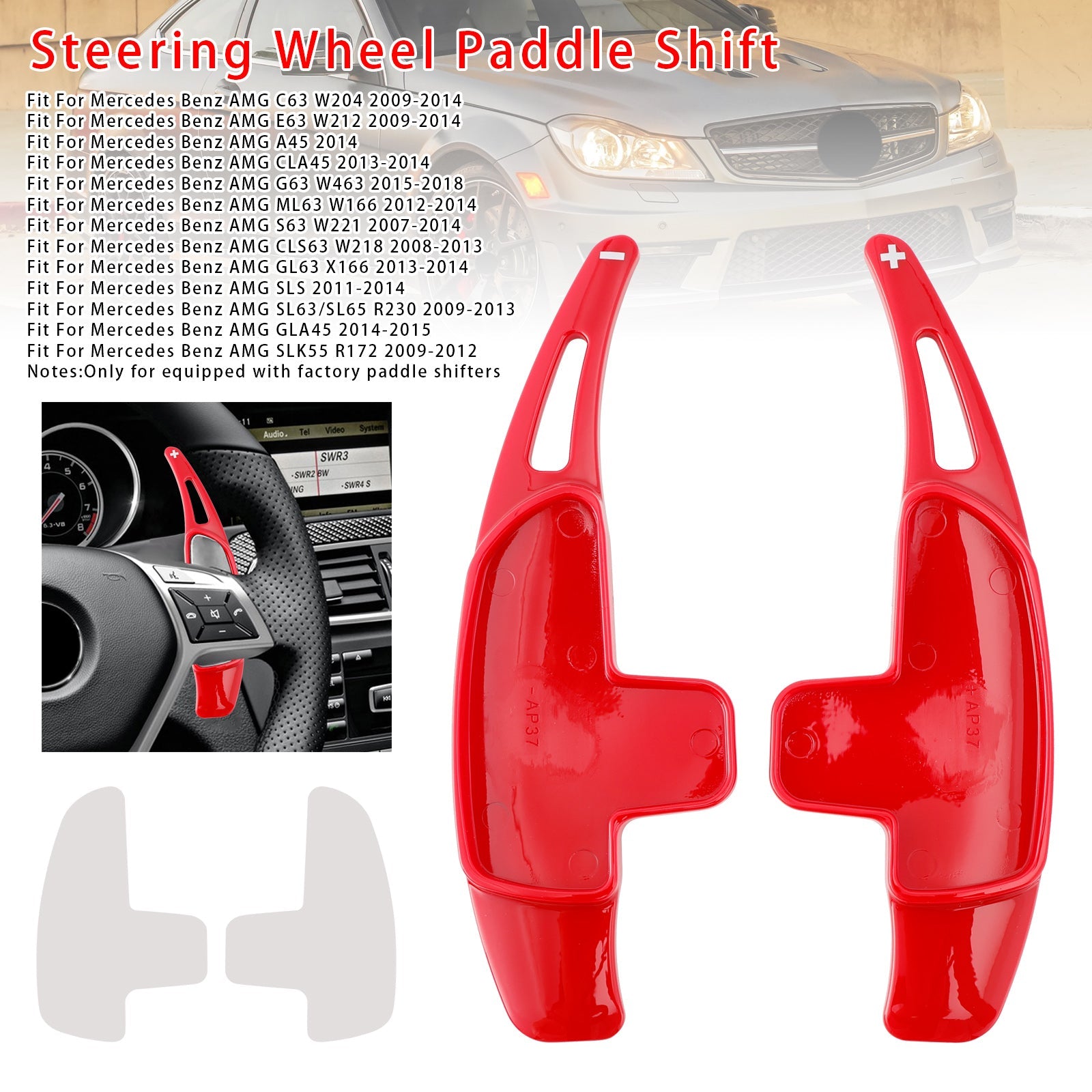 Steering Wheel Paddle Shifter Extension For Mercedes Benz AMG C63