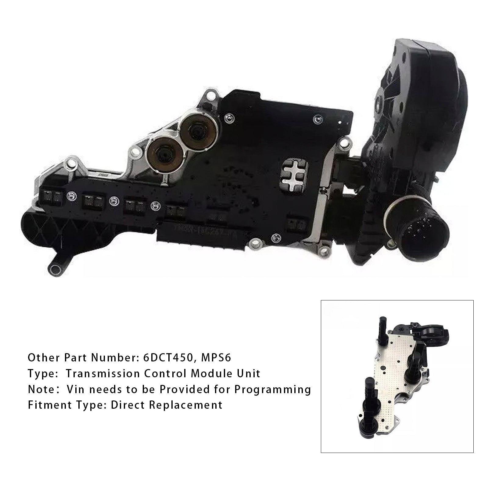 2010-2011 Ford S - Max , 2.0L 6DCT450 Transmission Control Module Unit MPS6 7M5R-14C247-FA 7M5R-14C247-FE