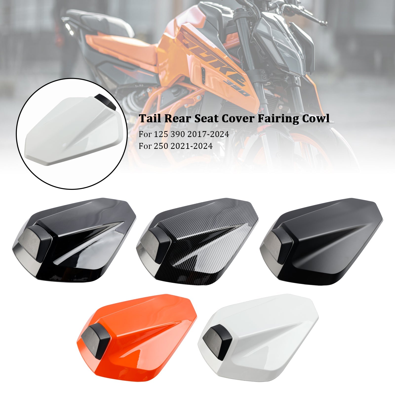 Tail Rear Seat Cover Fairing Cowl For 125 250 390 2017-2023