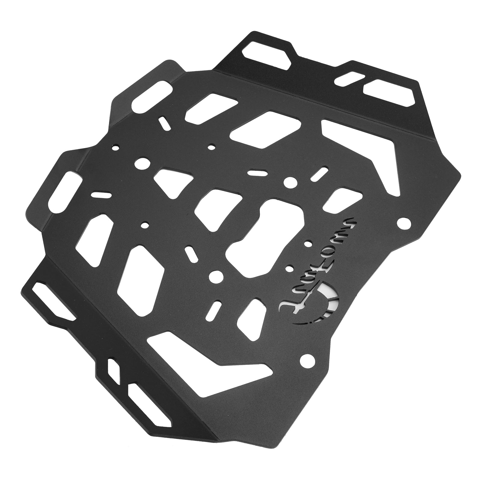 BLACK ALUMINUM TOP RACK CARRIER LUGGAGE PLATE FOR HUSQVARNA NORDEN 901 2021-2024