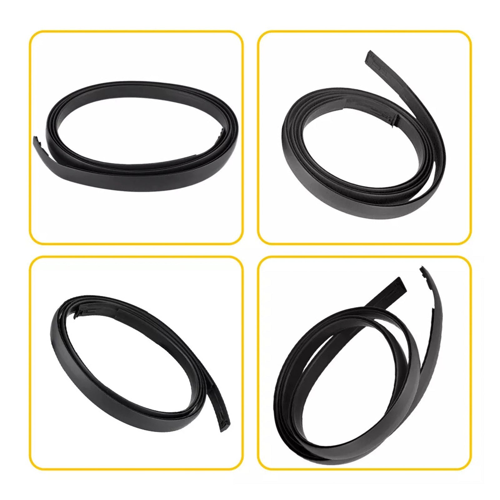 2008-2015 Scion xB 2PCS Roof Drip Molding Trim Center Left & Right Side Rubber