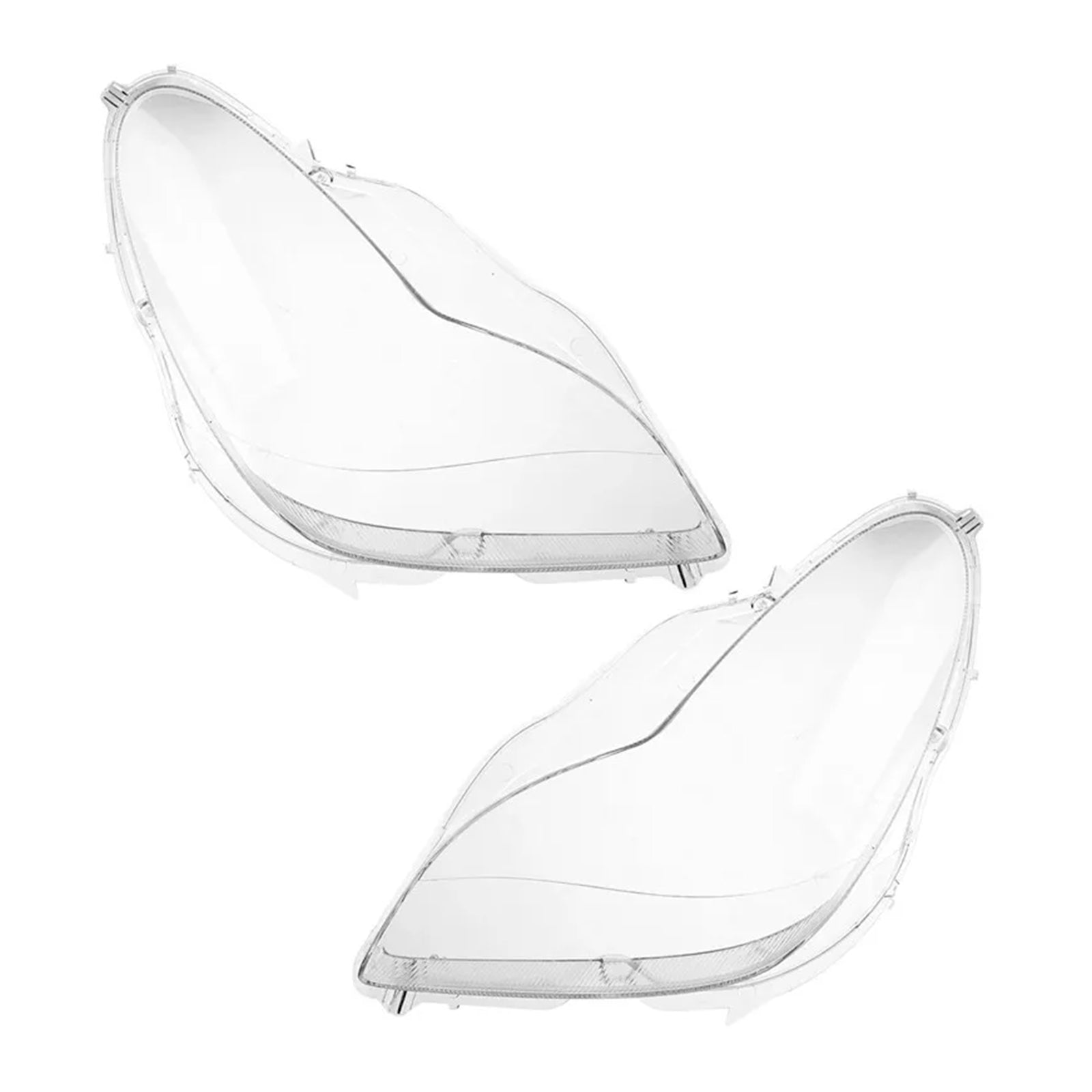 2006-2011 Mercedes W219 CLS350 CLS500 2PCS Front Headlight Glass Clear Cover