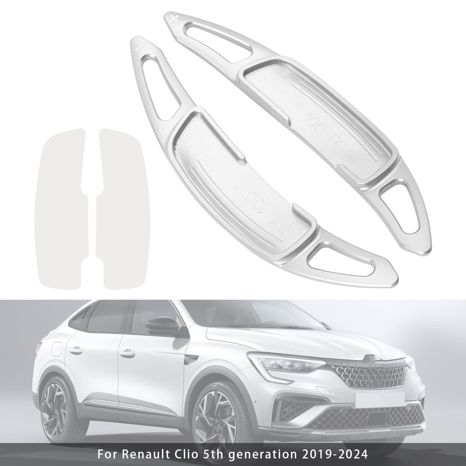 Steering Wheel Paddle Shifter Extension For Renault Clio Captur Aluminium