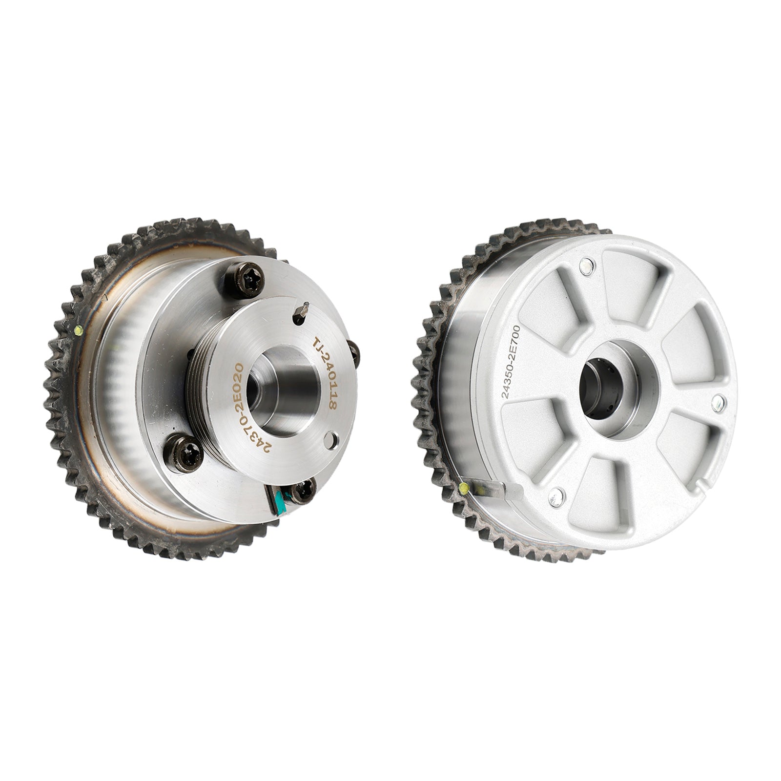 2017-2022 Forte Sedan 2.0L Engine Exhaust & Intake CVVT Camshaft Gear Sprocket 243502E700 243702E020