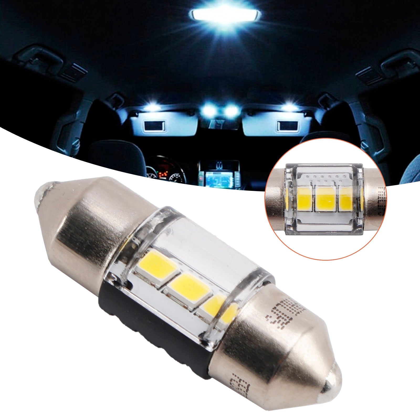 Car Light LED-Fest Ultinon Pro6000 30MM 11860WU60 4000K For PHILIPS