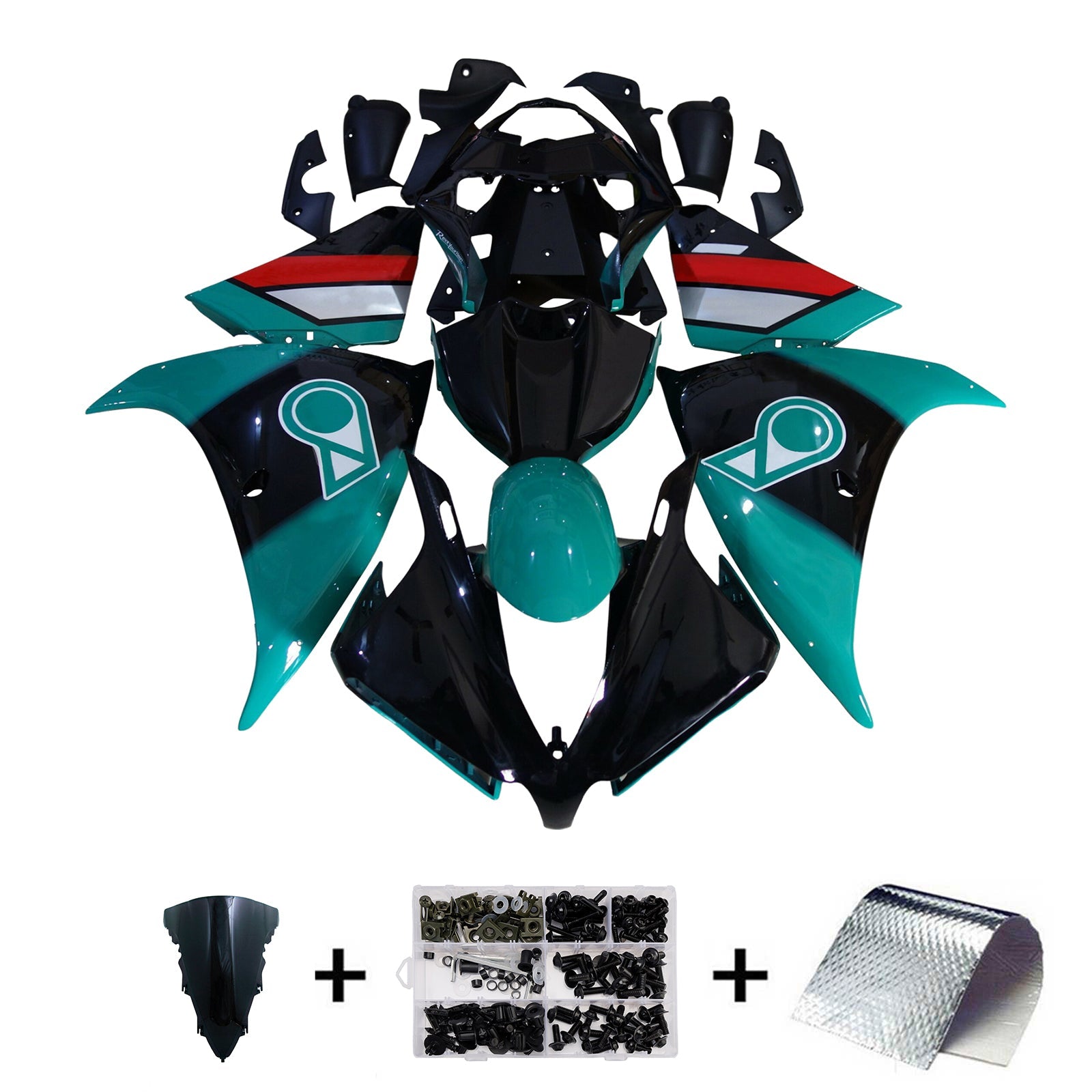 Injection Fairing Kit Bodywork Plastic ABS For Yamaha YZFR1 YZF-R1 2009-2011