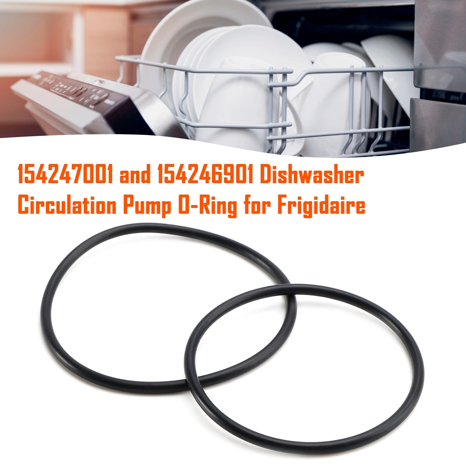 154247001 and 154246901 Dishwasher Circulation Pump O-Ring for Frigidaire