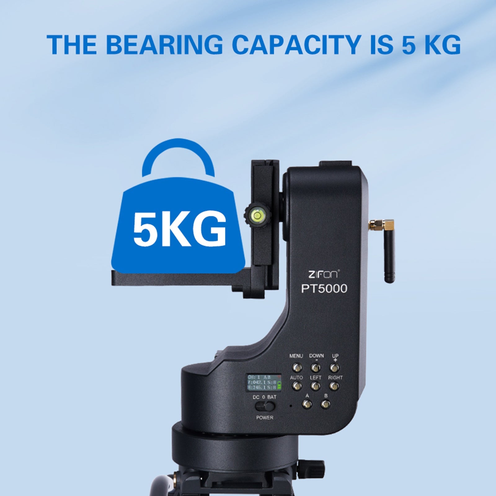 PT-5000 Camera Remote Control Electric Cloud Platform Tilt 360 Panoramic Mirror Rotation Dual Axis Micro Slr Camera Mobile Phone