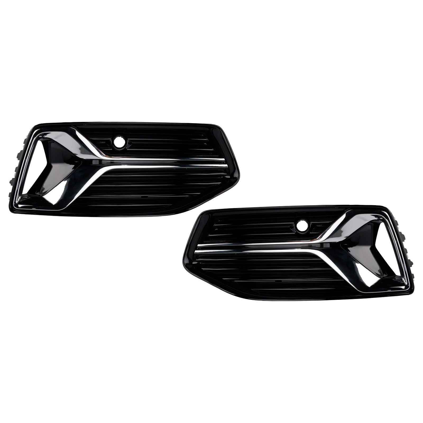 2019-2023 Audi A6 C8 2PCS Front Bumper Fog Light Cover Grille Grill 4K0807647