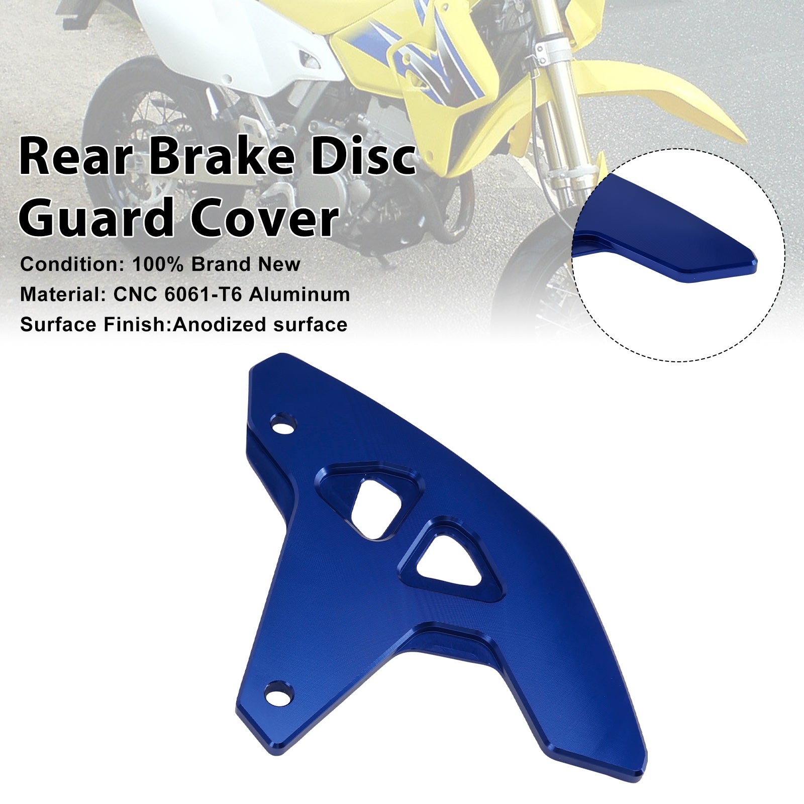 Rear Brake Disc Guard Cover For Suzuki DR-Z400SM 2000-2024 DRZ400/S/E