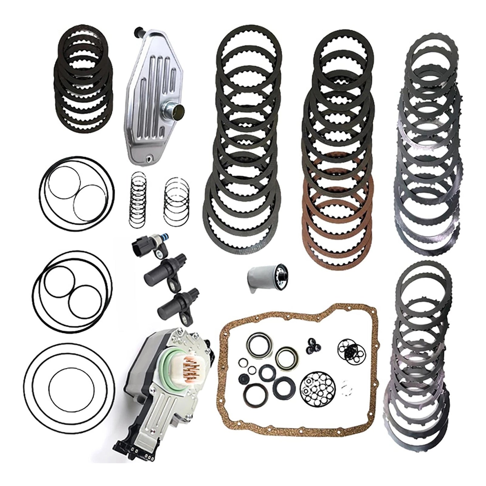 2006-2010 Jeep Commander 5.7 L 4.7L Transmission Master Rebuild Kit & 4WD Filter Friction Steel 45RFE 545RFE 65RFE
