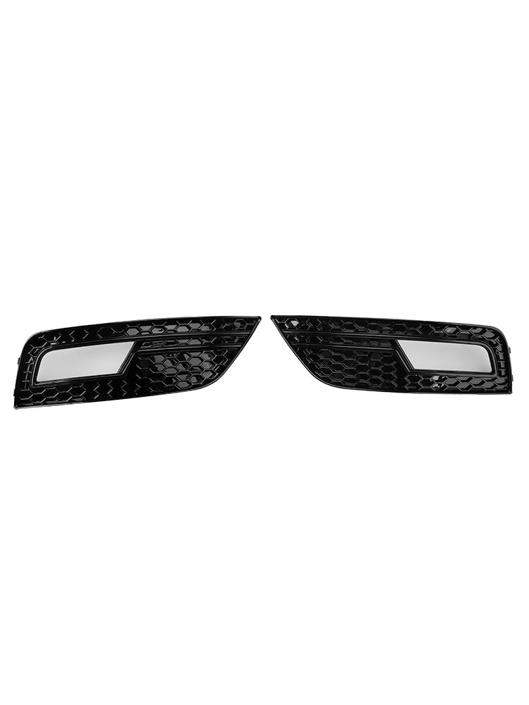 2013-2015 Audi A4 B8.5 Black Fog Light Cover Grille Standard Bumper