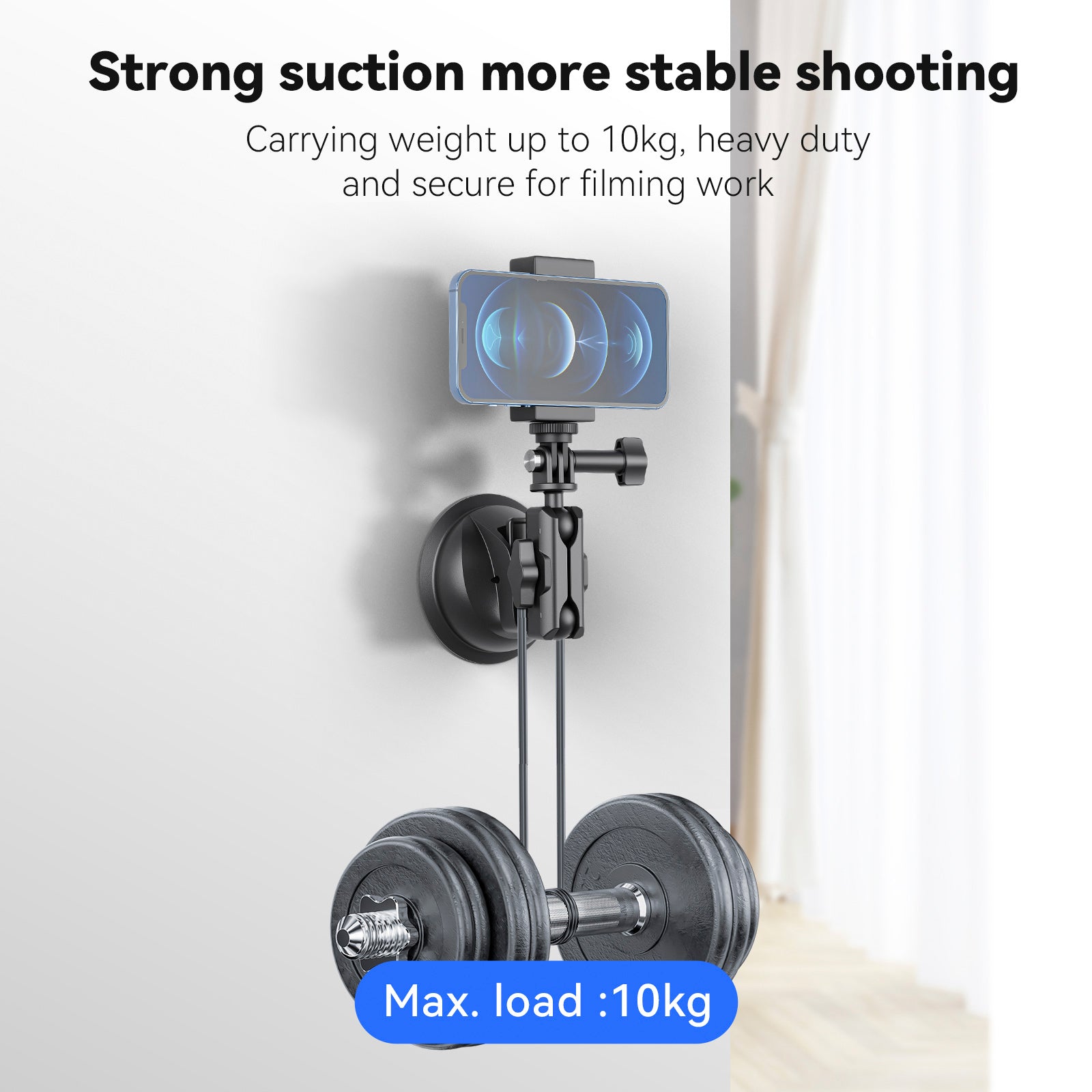 Universal Lightweight Strong Suction Cup Bracket For Dji Gopro13/Insta 360 Go3