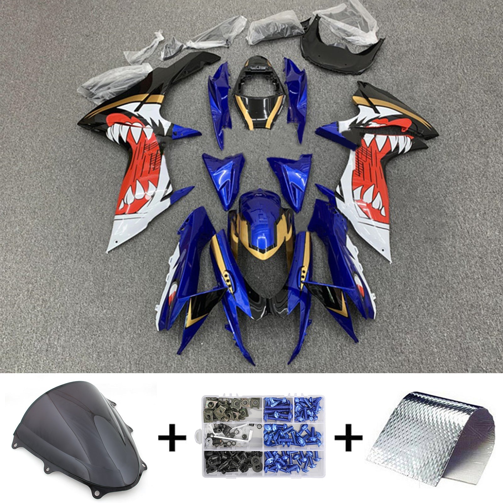 Amotopart Suzuki GSXR 600/750 2011-2025 K11 Fairing Kit Bodywork Plastic ABS