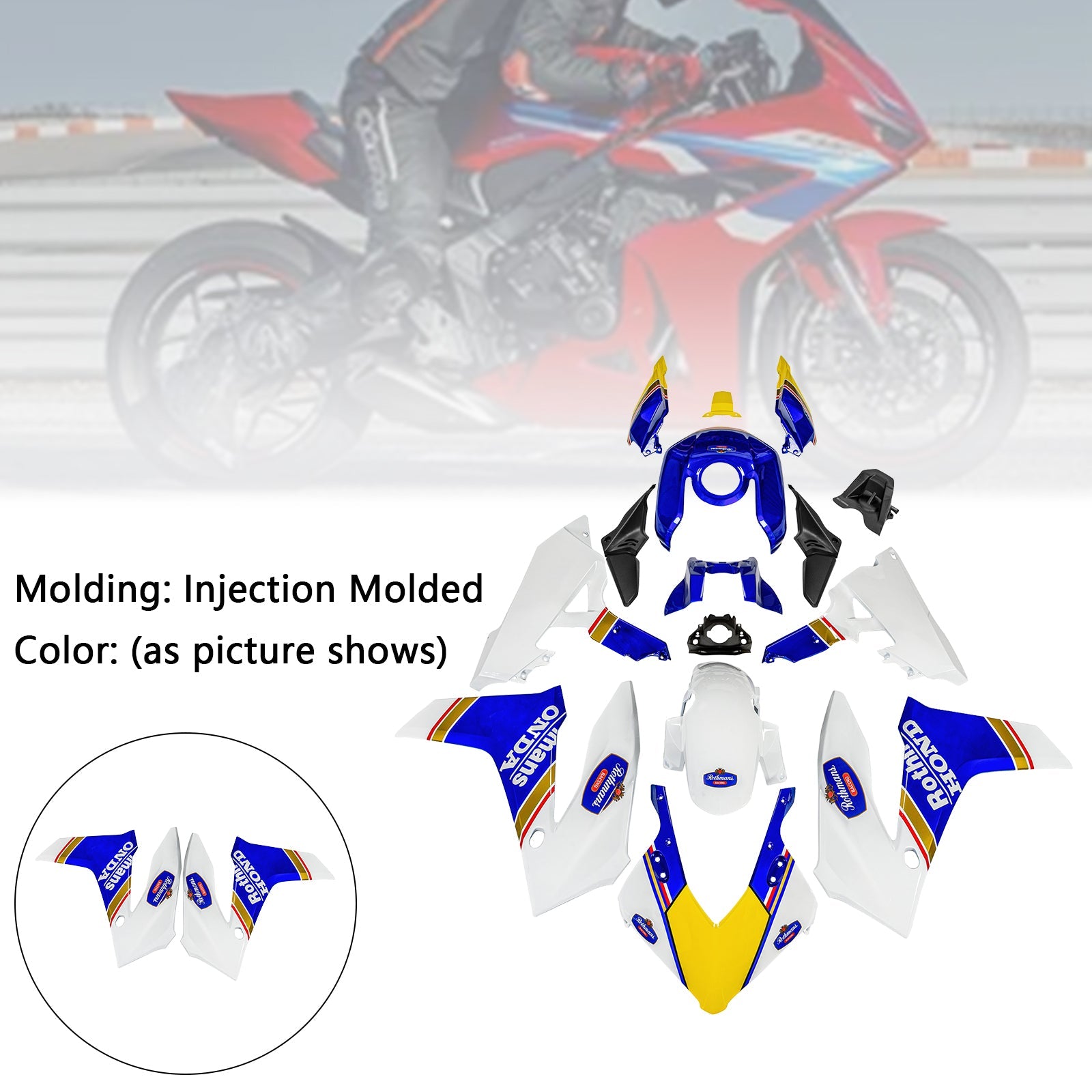 Injection ABS Plastic Bodywork Fairing Kit for Honda CBR650R 2024-2025