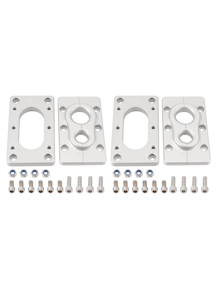 2Pack Aluminum Fire Wall Pass Through Raw Bracket For Holley Terminator x Max