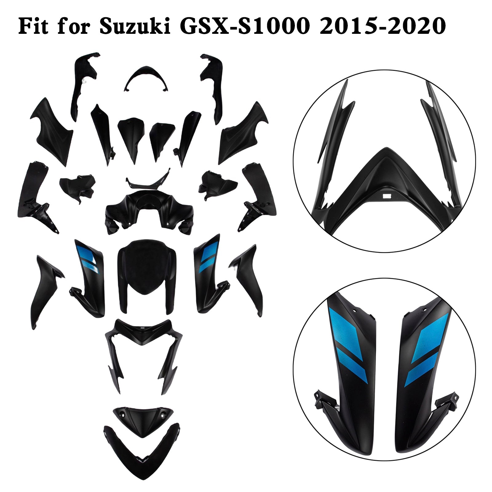Suzuki GSX-S 1000 GSXS 2015-2020 Plastic Bodywork Fairing Kit