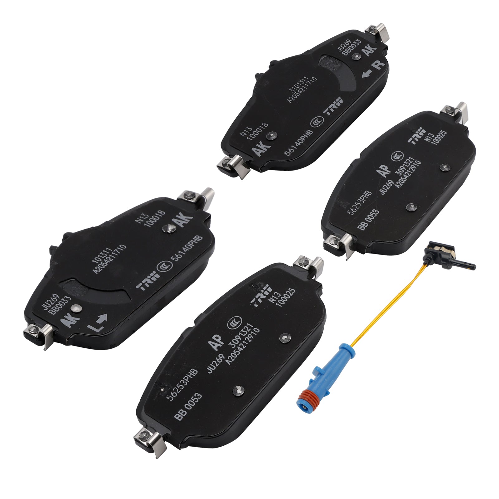 Mercedes-Benz C-Class 205 E-Class 213 Front Brake Pads A0004208903 For With Wear Sensor 1695401617