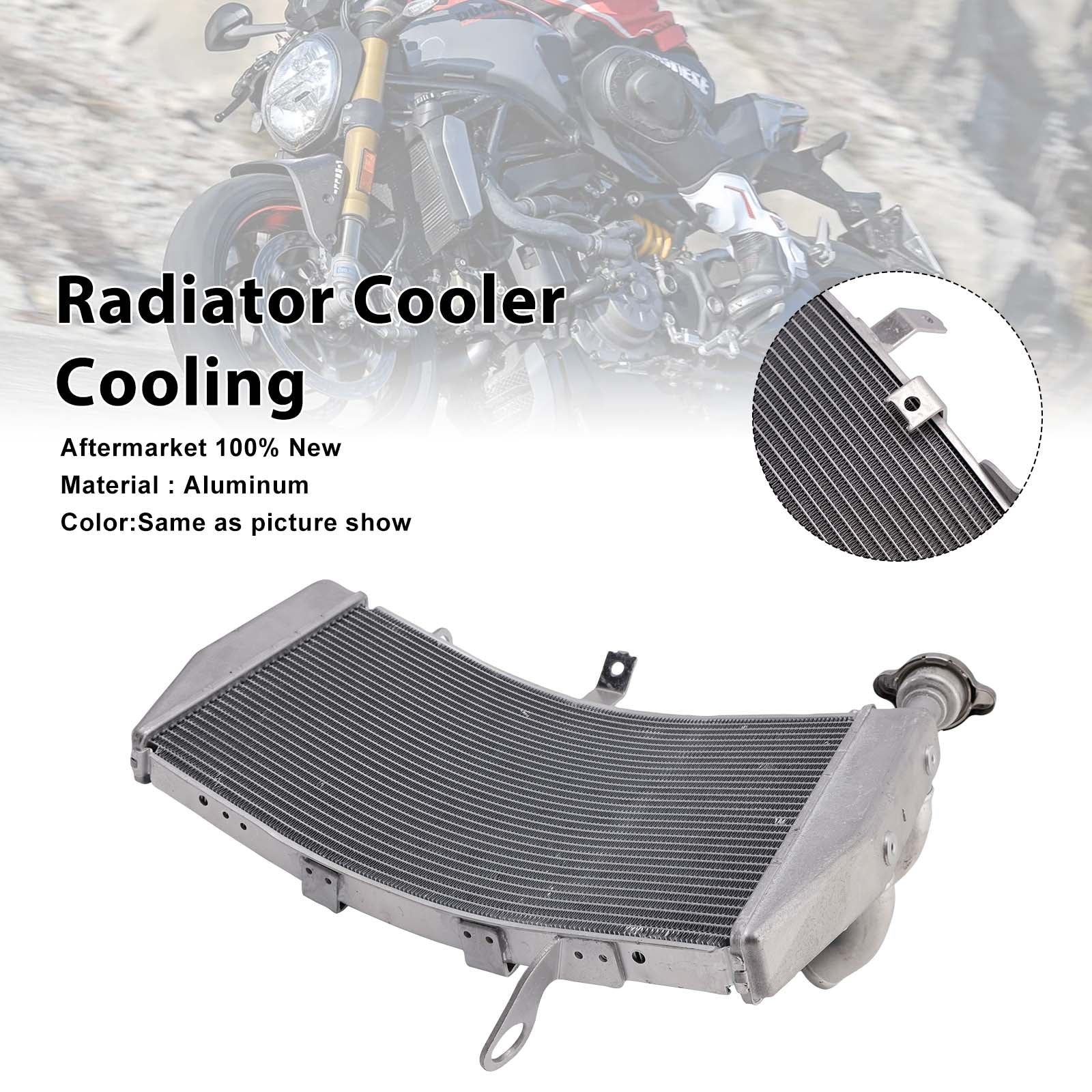 Radiator Cooler Cooling Fit For Ducati Monster 1200 2014-21 821 2015-2021