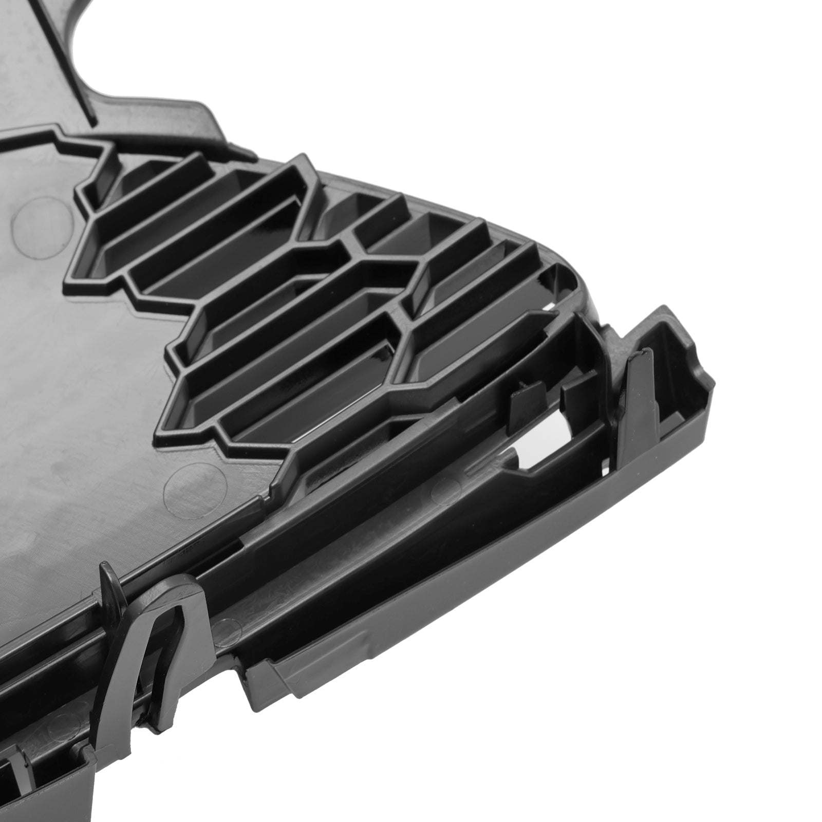 3pcs 광택 검은 전면 그릴 그릴 피트 미니 R55 R56 R57 R58 R59 Cooper S & JCW