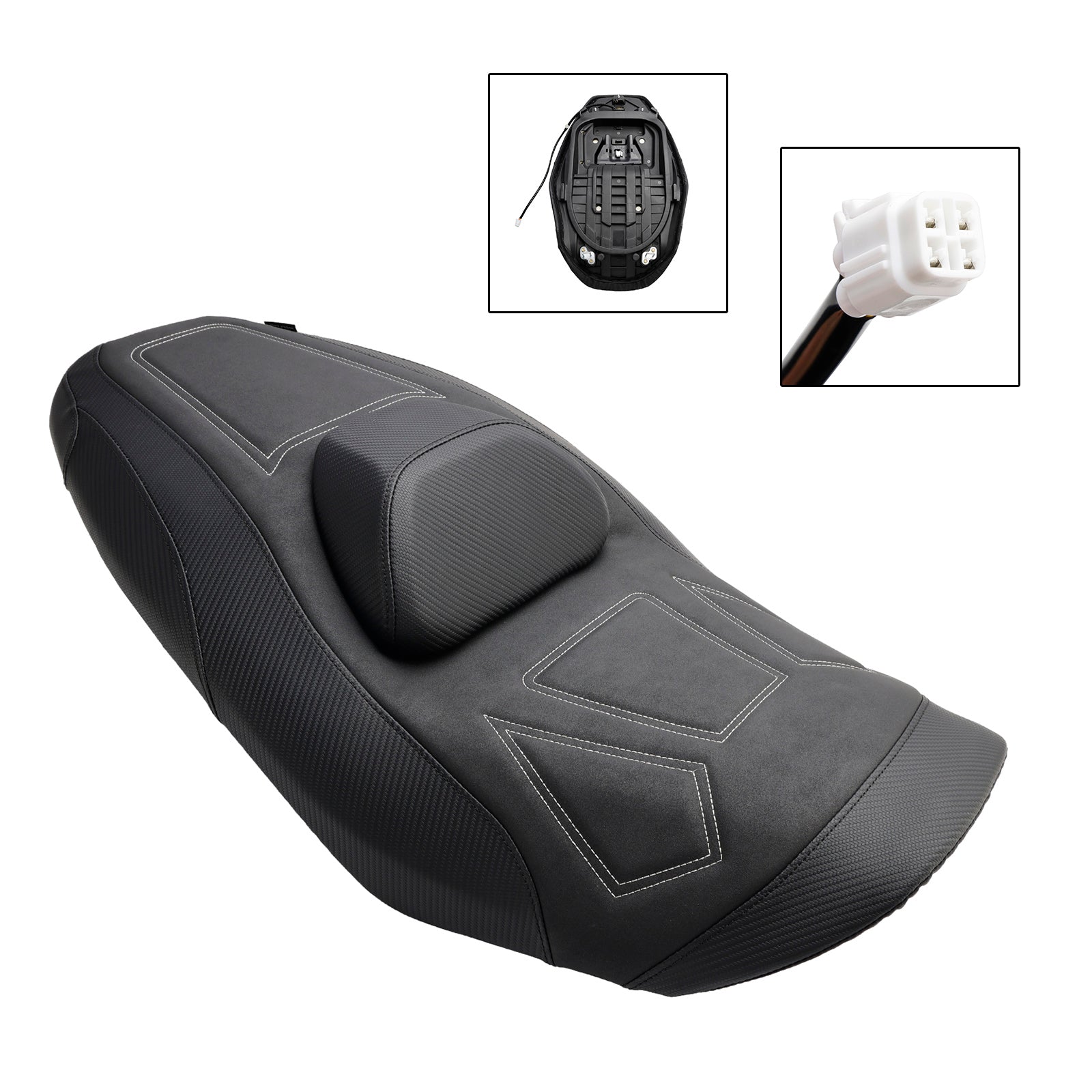 2022-2024 YAMAHA T-MAX 560 Complete Cushion Rider Passenger Seat Heating