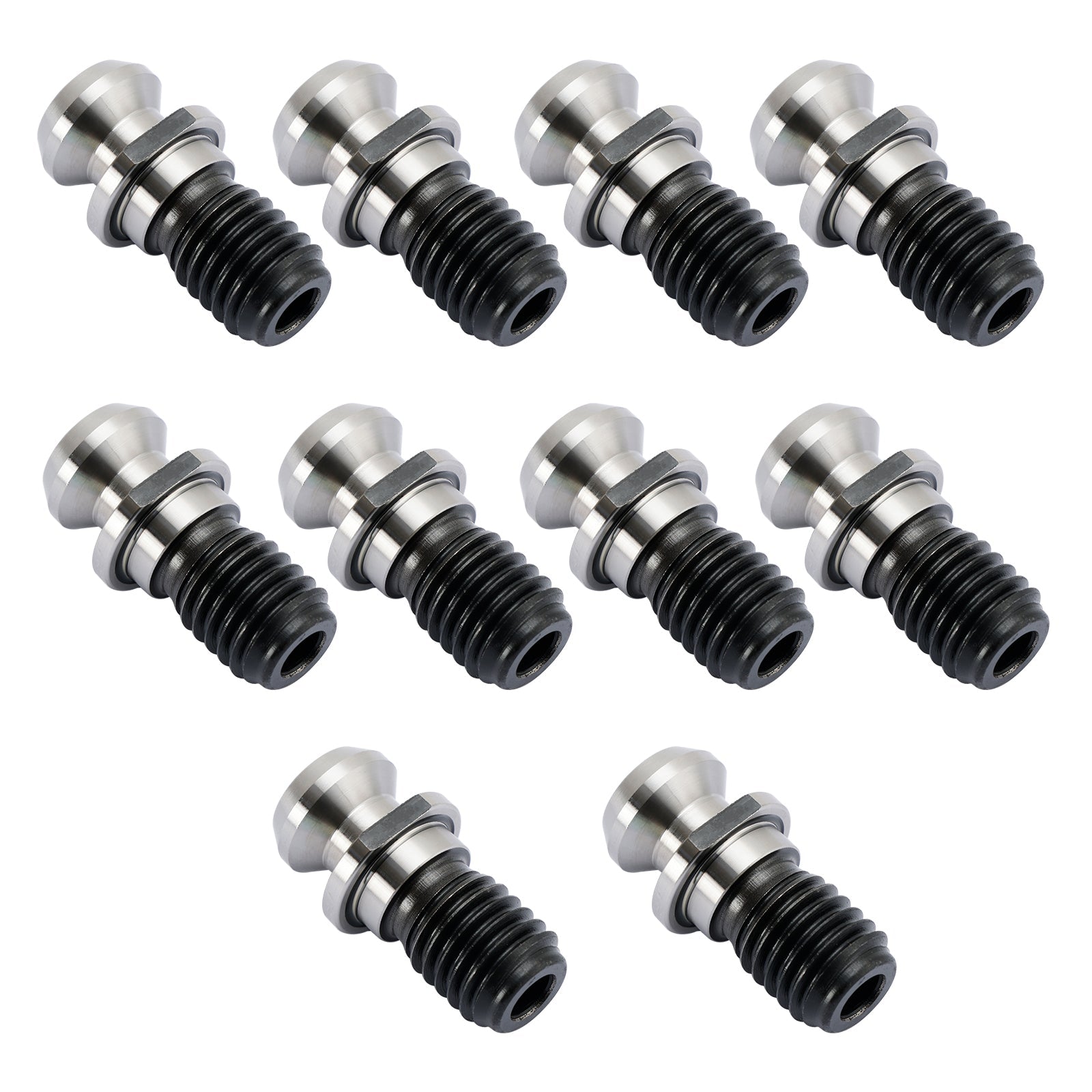 10Pcs CAT40 45~ 0.740" Coolant Pull Stud Retention Knob For Mazak Fadal Silver