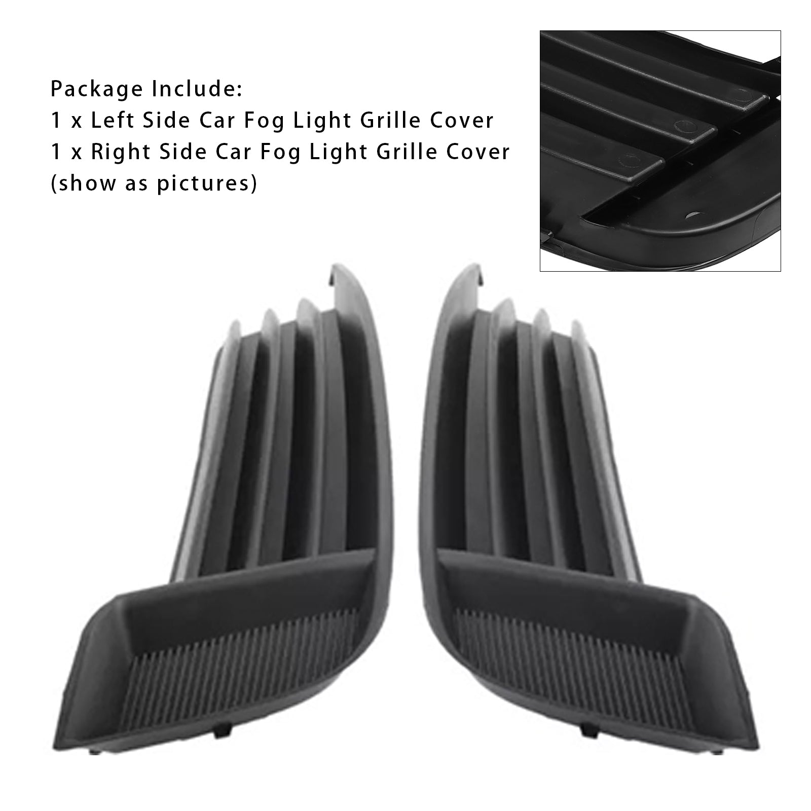 2013-2017 Audi A3 S3 2X Car Front Bumper Fog Light Grilles