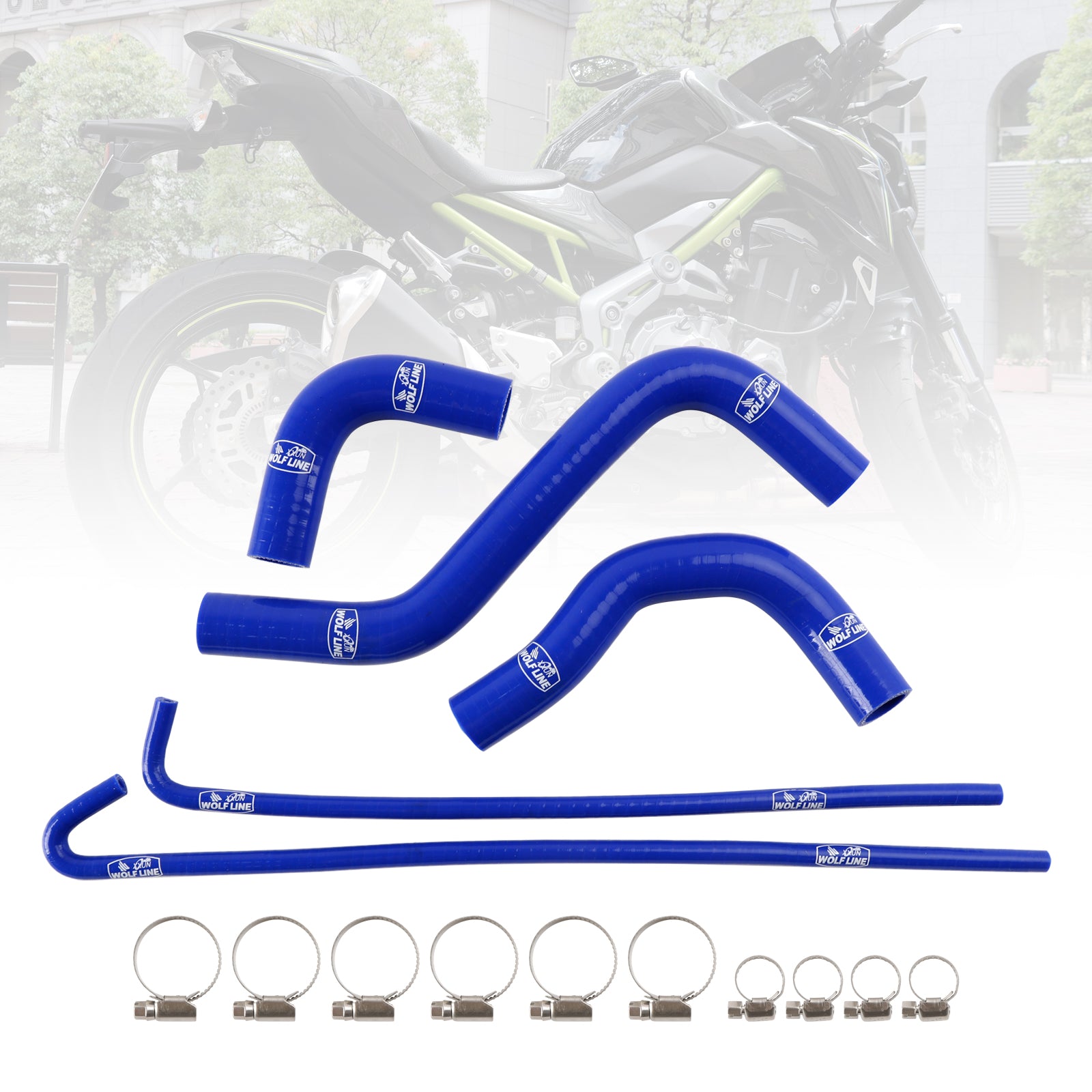 Silicone Radiator coolant Hose kit For Kawasaki Z900 Z900RS 2017-2025