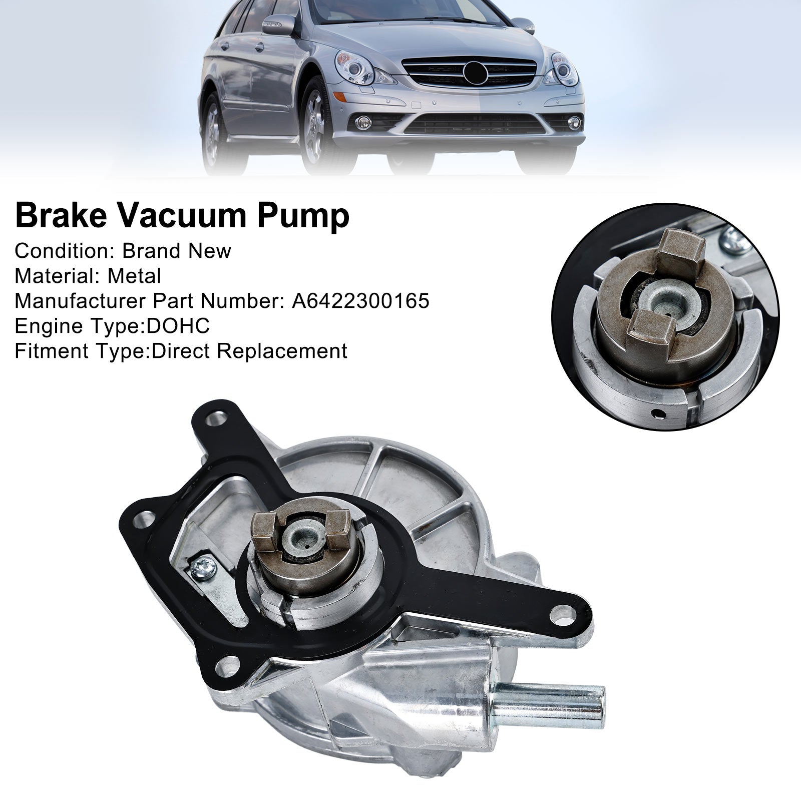 2007-2009 Mercedes-Benz R320 GL320 E320 ML320 W251 X164 W164 W211 Brake Vacuum Pump A6422300165