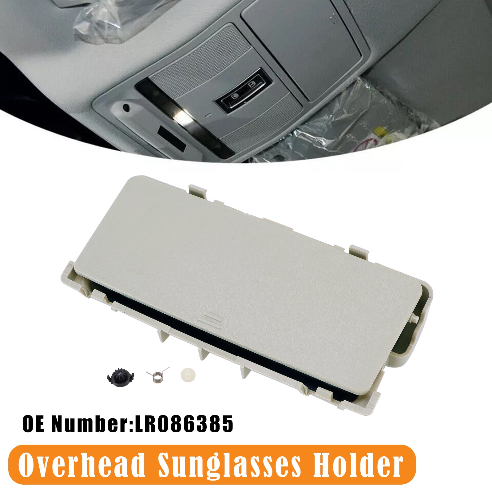Overhead Sunglasses Holder LR086385 For 2010-2018 Land Rover Range Rover Evoque with Cirrus Headliner models