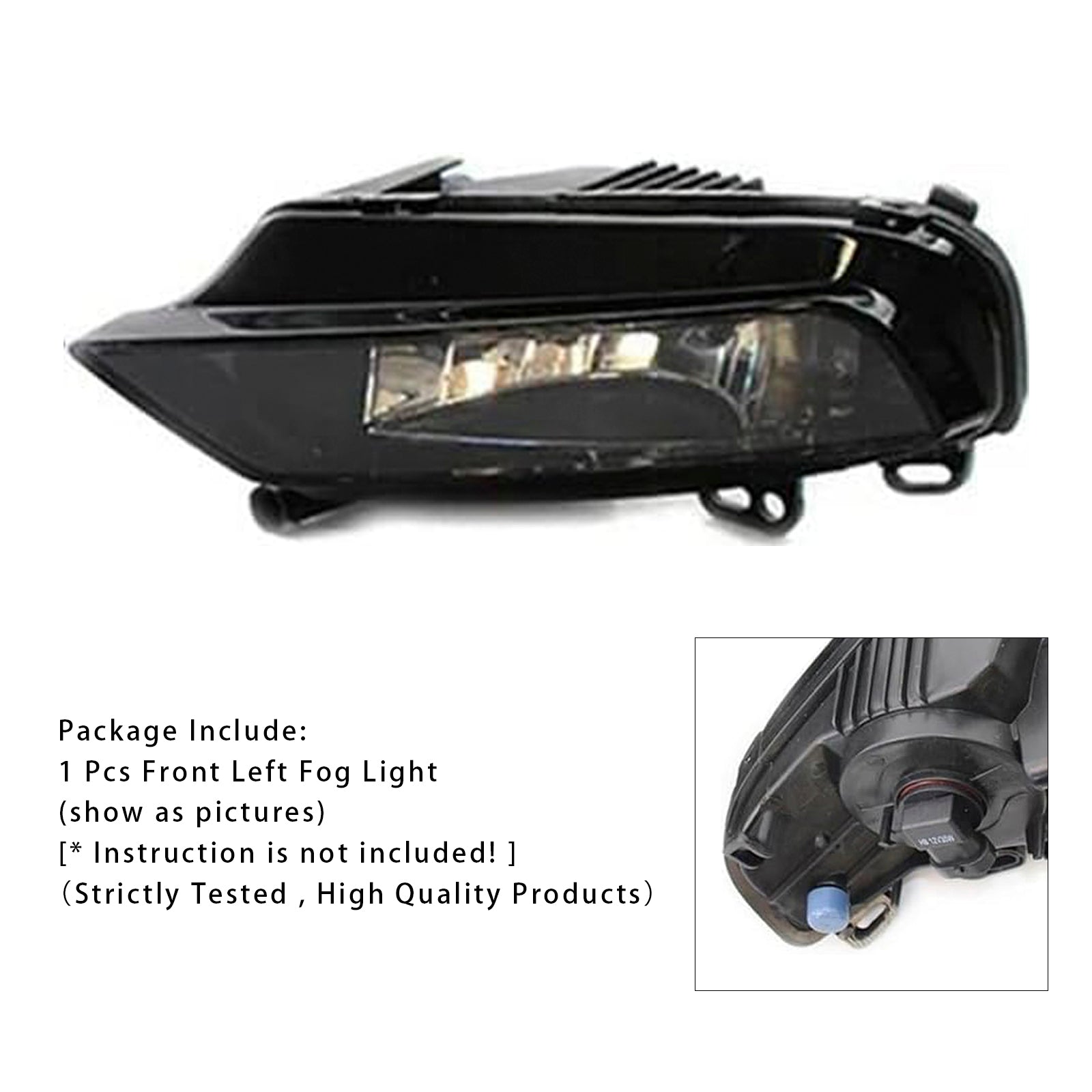 2015-2016 Audi A3 Saloon 1 Pcs Front Left Fog Light Lamps With Bulbs 8V0941699B